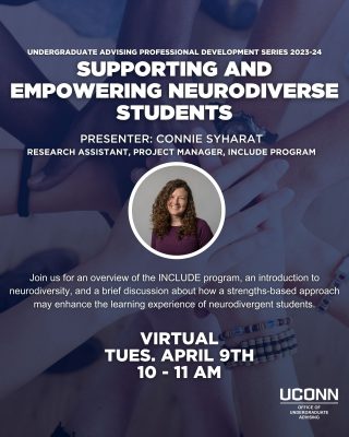 Supporting and Empowering Neurodiverse students flyer